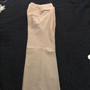 Tan bootleg work pants